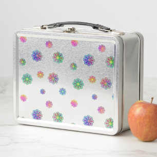 Pick a Posy Custom Background Metal Lunch Box