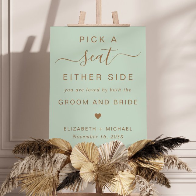 Pick A Seat Either Side Wedding Unassigned Seating Foam Board (Pick A Seat Either Side Wedding Unassigned Seating Foam Board)
