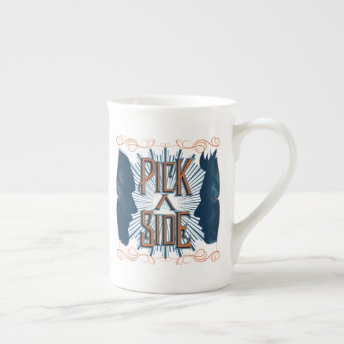 Pick A Side Bone China Mug