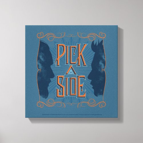 Pick A Side Canvas Print