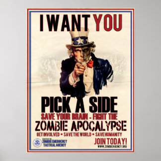 Pick a Side Uncle Sam Poster