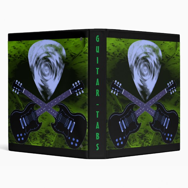 Pick And Crossguitars 3 Ring Binder (Background)