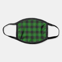 Pick Any 2 Buffalo Plaid Colors | Black and Green Face Mask