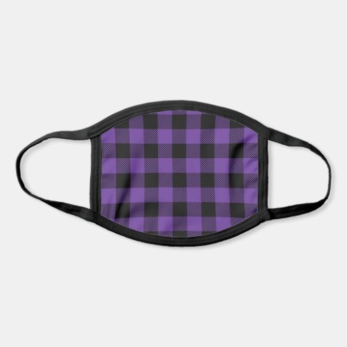Pick Any 2 Buffalo Plaid Colors  Purple and Black Face Mask