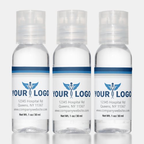 Pick Any Branding Colors Simple Business Logo Hand Sanitizer