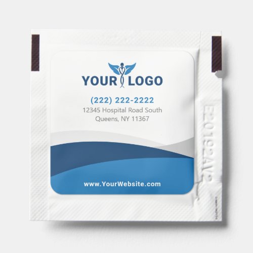 Pick Any Branding Colors Simple Business Logo Hand Sanitizer Packet