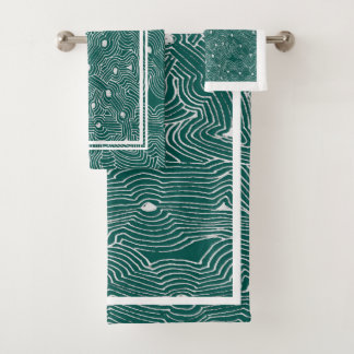 Pick Any Color Background Ant Farm Abstract Kitche Bath Towel Set