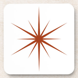 Pick Any Color Mid Century Modern Atomic Starburst Beverage Coaster