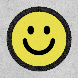 Pick Any Color Smiling Happy Face Patch