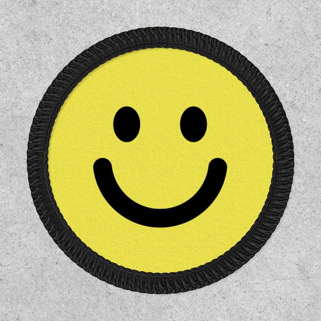 Pick Any Color Smiling Happy Face Patch (Front)