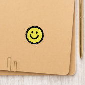 Pick Any Color Smiling Happy Face Patch (On Folder)