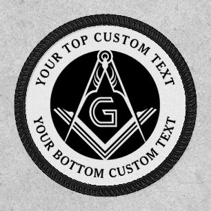 Pick Any Color Square and Compass Masonic Patch