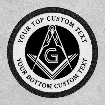 Pick Any Color Square and Compass Masonic Patch