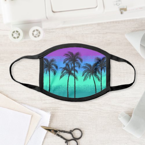 Pick Any Color Tropical Pattern Teal Blue Purple Face Mask