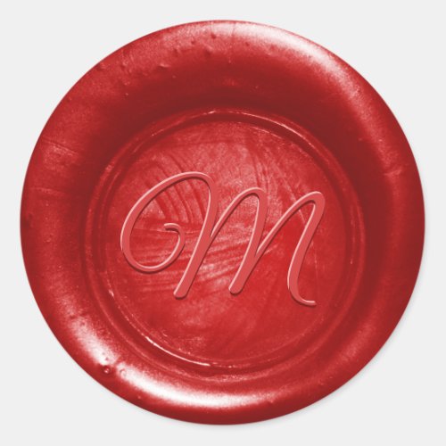 Pick Any Color Wax Seal Monogram Envelope Stickers