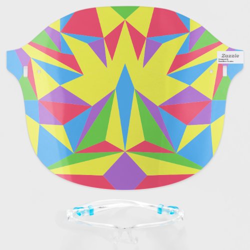 Pick Any Colorful Geometric Abstract Pattern Face Shield