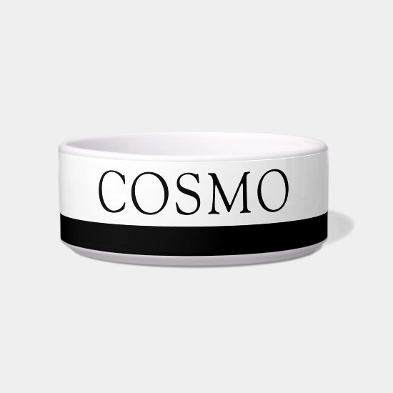 Pick Any Colors Custom Pet Name Cat Dog Food Bowl