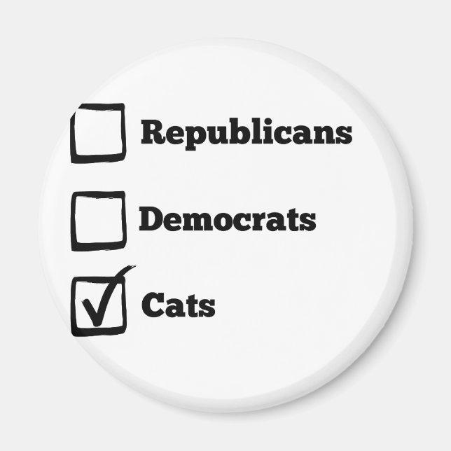 Pick Cats! Political Election Cat Print Magnet (Front)