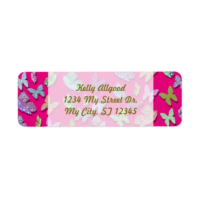 Pick Color Butterflies Surreal & Fluttering Label (Front)