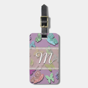 Pick Color Butterflies Surreal & Fluttering Luggage Tag