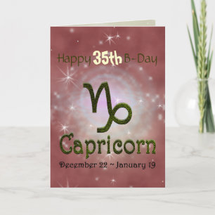 Pick Color Capricorn Zodiac Astrological Sign Card