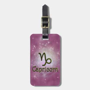 Pick Color Capricorn Zodiac Astrological Sign Luggage Tag