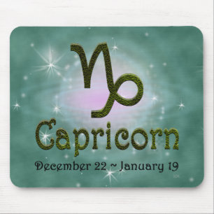Pick Color Capricorn Zodiac Astrological Sign Mouse Pad