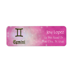 Pick Color Gemini Zodiac Astrological Sign Label