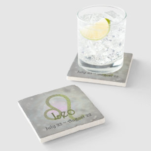 Pick Color Leo Zodiac Astrological Sign Stone Coaster