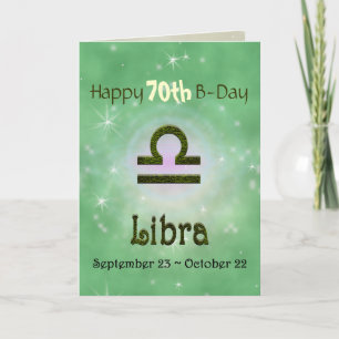 Pick Color Libra Zodiac Astrological Sign Card