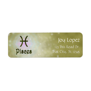 Pick Color Pisces Zodiac Astrological Sign Label