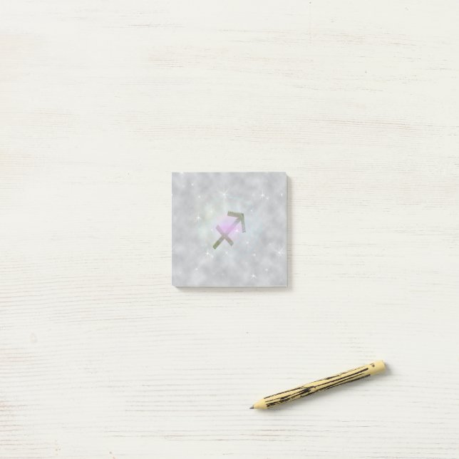 Pick Color Sagittarius Zodiac Astrological Sign Post-it Notes (On Desk)