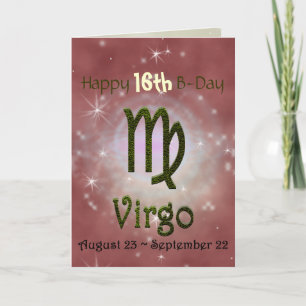 Pick Color Virgo Zodiac Astrological Sign Card