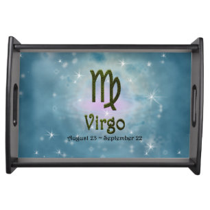 Pick Color Virgo Zodiac Astrological Sign Serving Tray