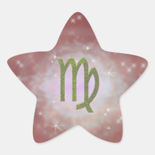 Pick Color Virgo Zodiac Astrological Sign Star Sticker