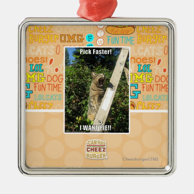 Pick Faster! Metal Ornament (Front)