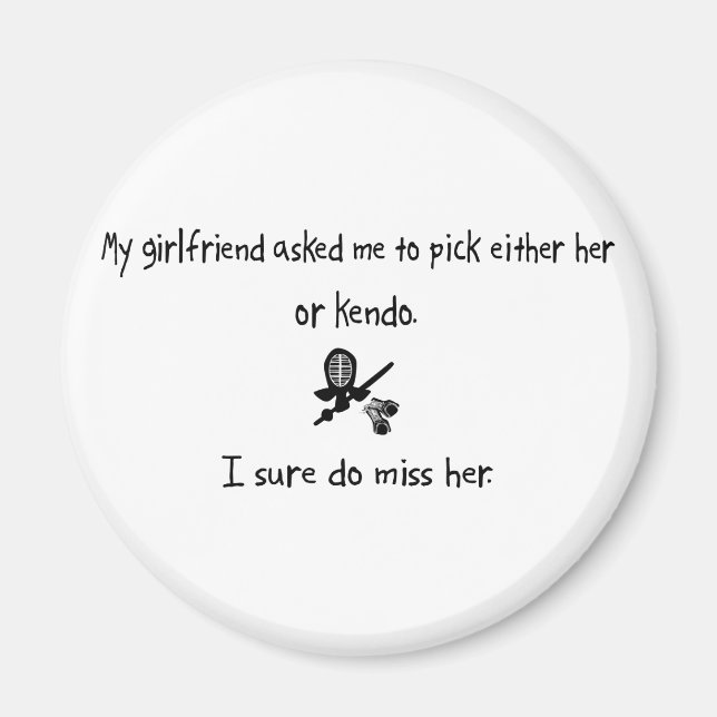 Pick Girlfriend or Kendo Magnet (Front)