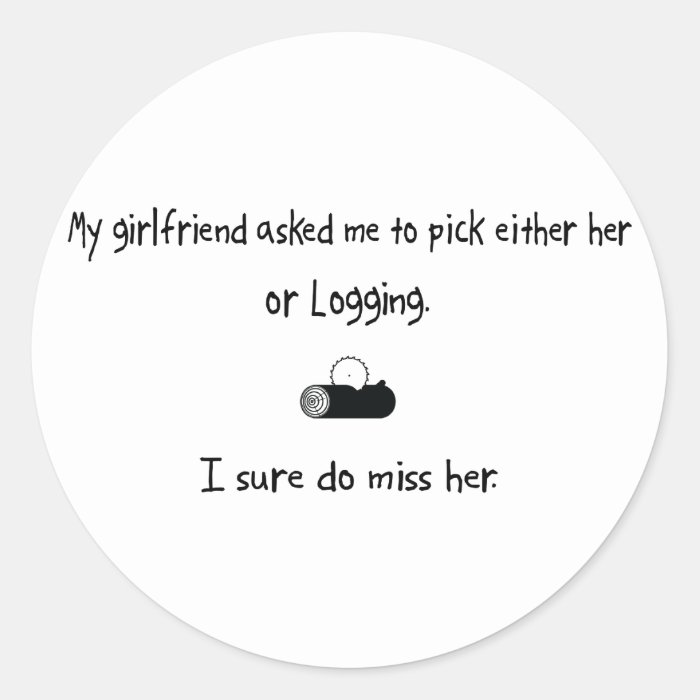 Pick Girlfriend or Logging Stickers