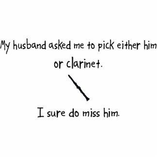 Pick Husband or Clarinet Cutout