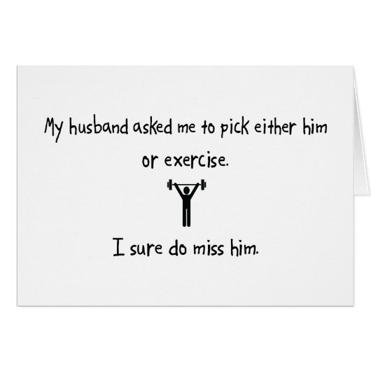 Pick Husband or Exercise Cards (Front Horizontal)
