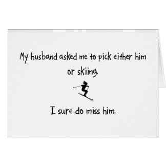 Pick Husband or Skiing Cards