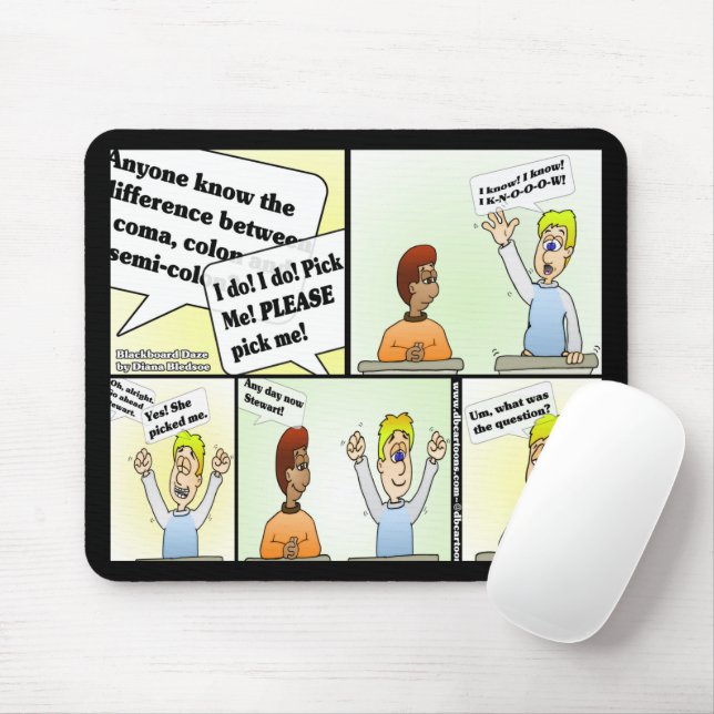 Pick Me Black Mouse Pad (With Mouse)