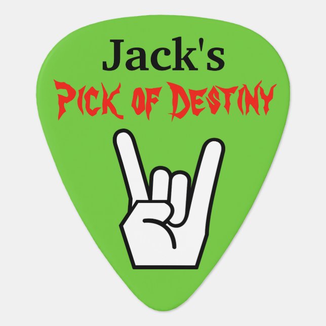 Pick of Destiny Hard Rock Customize Name Monogram (Front)