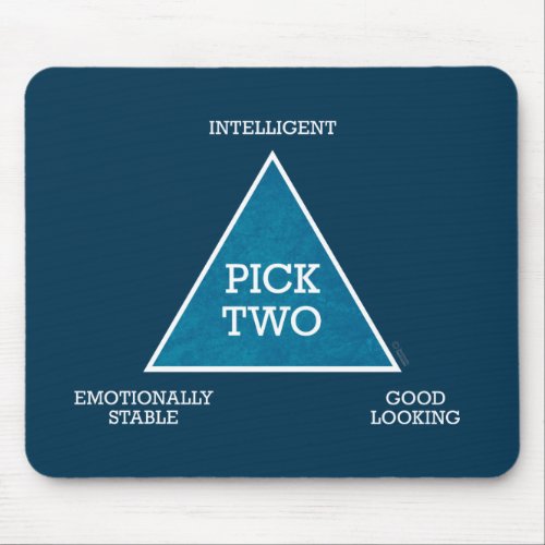 Pick Two Triangle mousepad