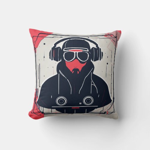 Pick up each T_shirt one by one and thank it silen Throw Pillow