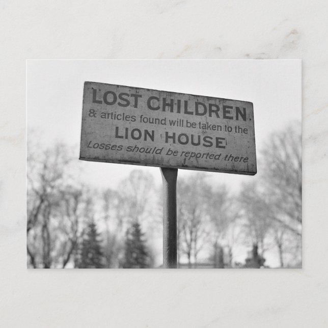 Pick Up Lost Children at the Lion House: 1943 Postcard (Front)