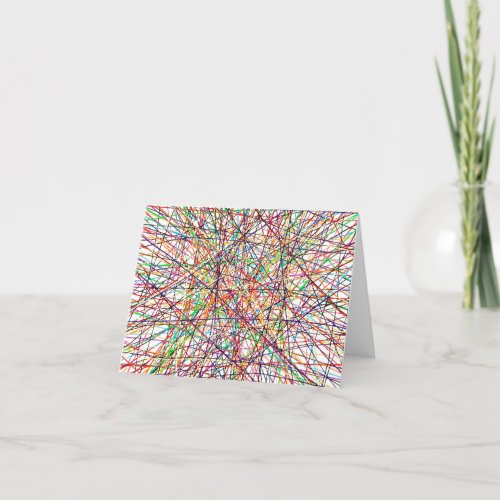 Pick Up Sticks Blank Note Card