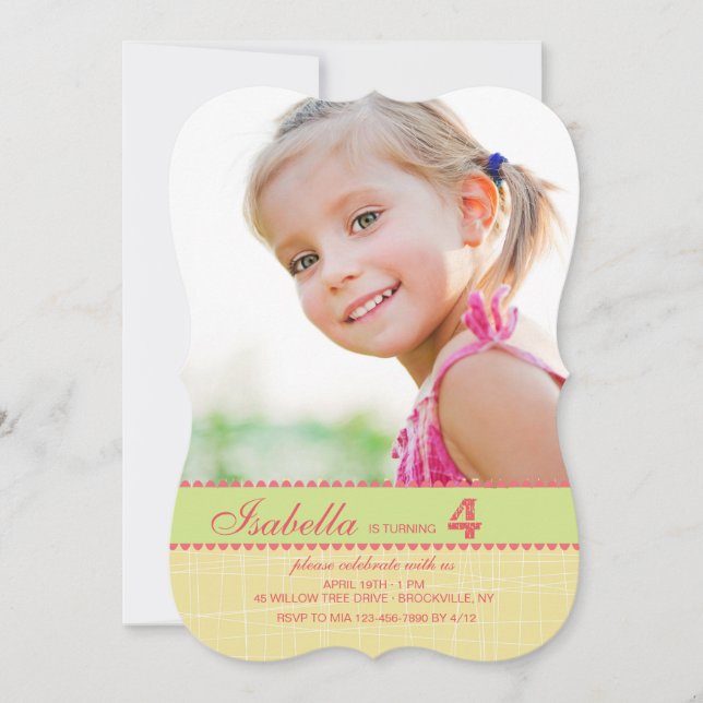 Pick Up Sticks Invitation (Front)