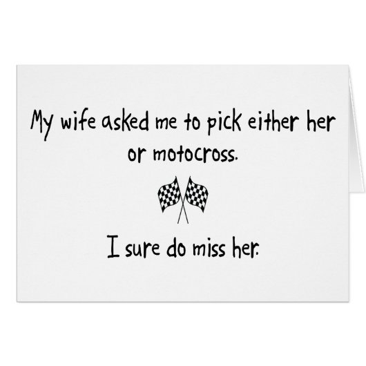 Pick Wife or Motocross (Front Horizontal)