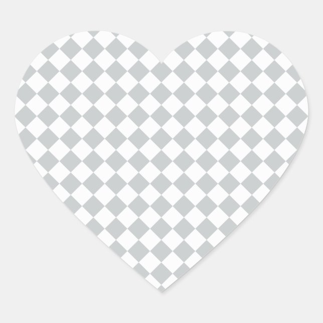 Pick your checkers color Easily Customize This Heart Sticker (Front)